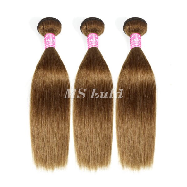 Virgin Colored Natural Straight Brazilian Human Hair Bundles - Image 8